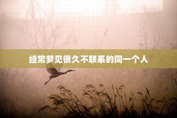 经常梦见很久不联系的同一个人