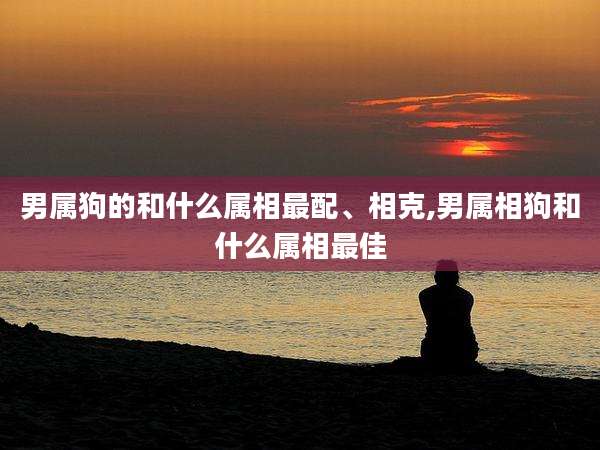 男属狗的和什么属相最配、相克,男属相狗和什么属相最佳