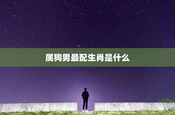 属狗男最配生肖是什么