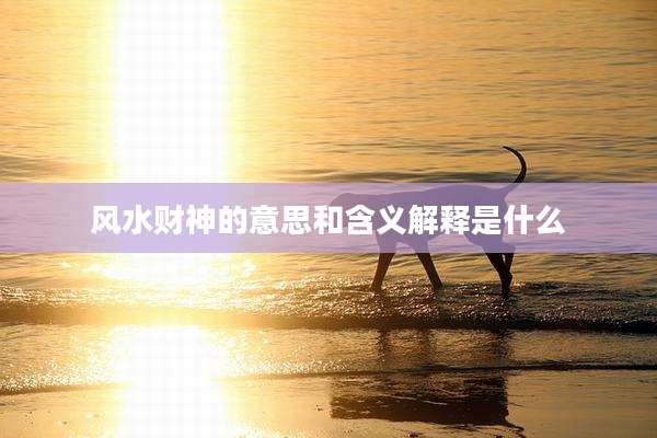 风水财神的意思和含义解释是什么