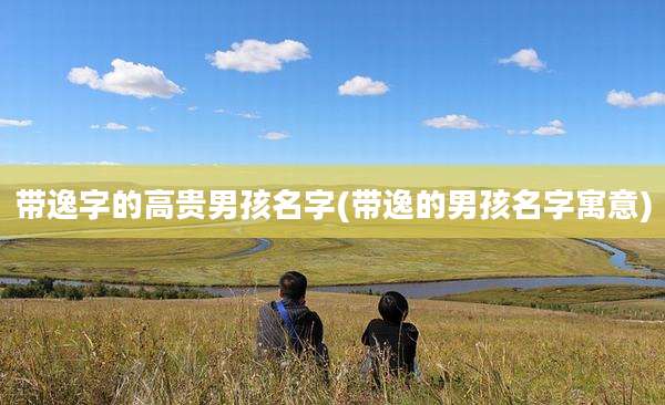 带逸字的高贵男孩名字(带逸的男孩名字寓意)