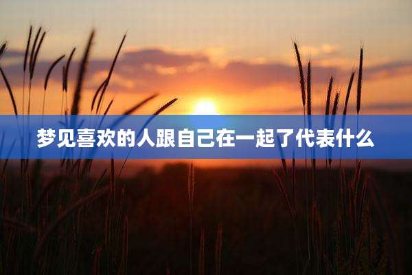 梦见喜欢的人跟自己在一起了代表什么