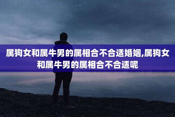 属狗女和属牛男的属相合不合适婚姻,属狗女和属牛男的属相合不合适呢