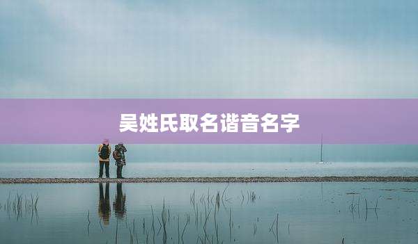 吴姓氏取名谐音名字