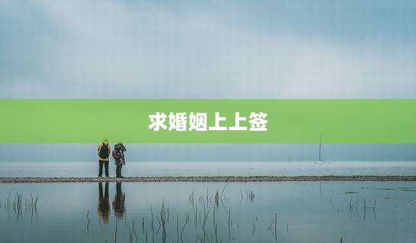 求婚姻上上签
