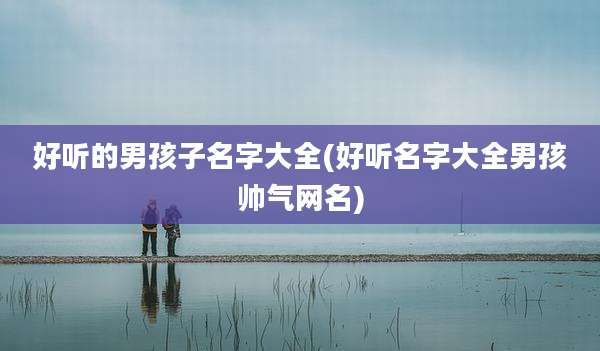 好听的男孩子名字大全(好听名字大全男孩帅气网名)