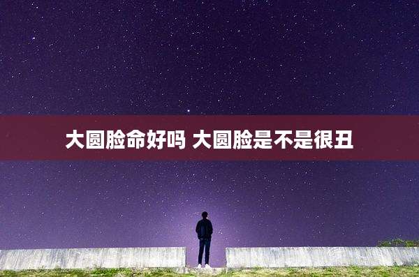 大圆脸命好吗 大圆脸是不是很丑