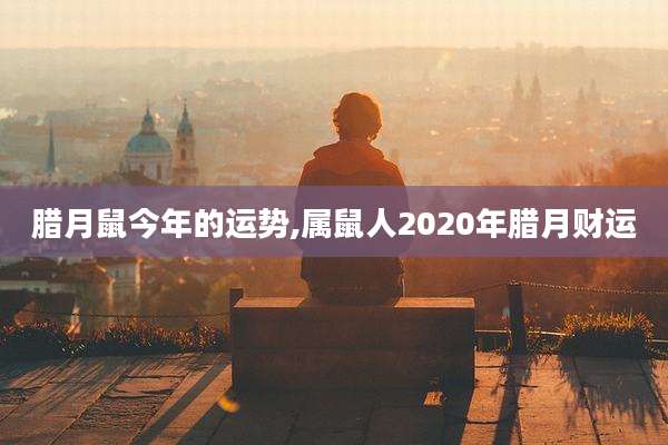 腊月鼠今年的运势,属鼠人2020年腊月财运