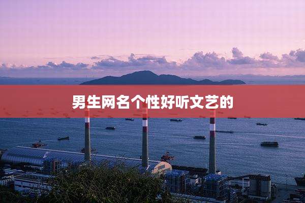 男生网名个性好听文艺的