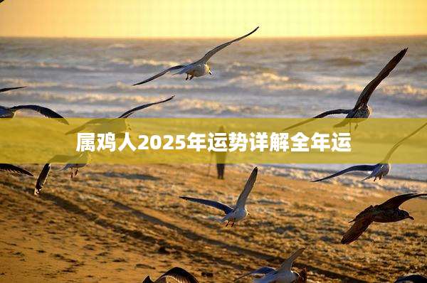 属鸡人2025年运势详解全年运
