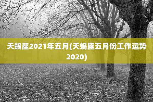 天蝎座2021年五月(天蝎座五月份工作运势2020)