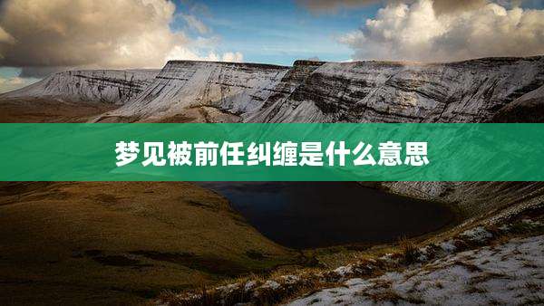 梦见被前任纠缠是什么意思