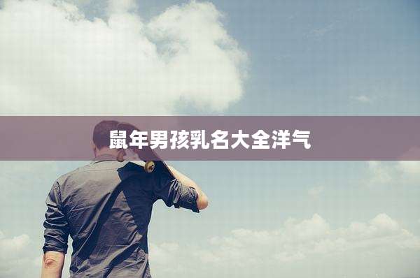 鼠年男孩乳名大全洋气