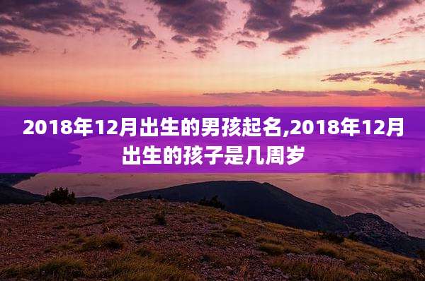 2018年12月出生的男孩起名,2018年12月出生的孩子是几周岁