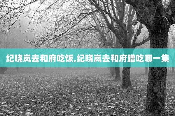 纪晓岚去和府吃饭,纪晓岚去和府蹭吃哪一集