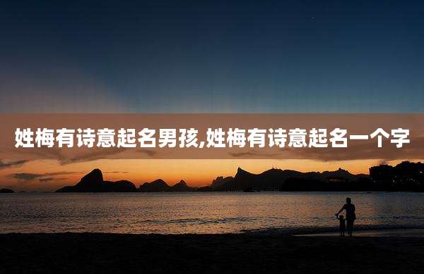 姓梅有诗意起名男孩,姓梅有诗意起名一个字