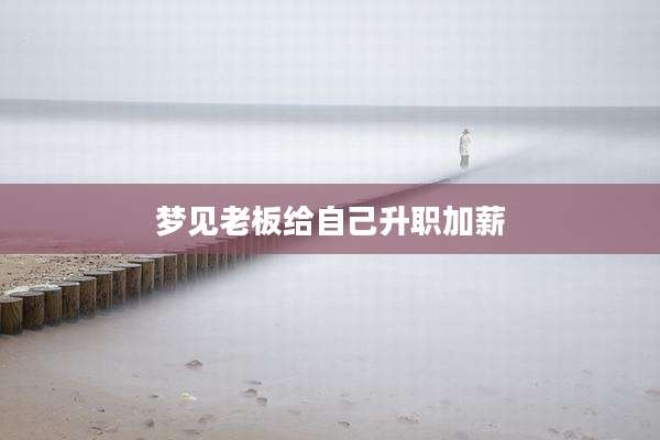 梦见老板给自己升职加薪