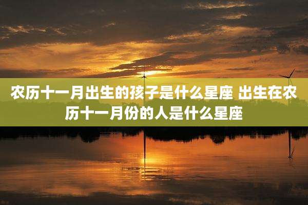 农历十一月出生的孩子是什么星座 出生在农历十一月份的人是什么星座