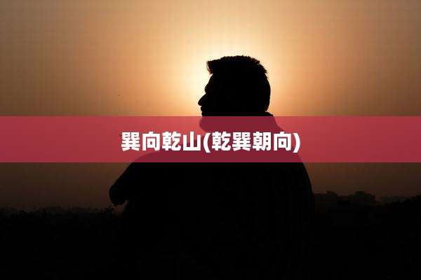 巽向乾山(乾巽朝向)