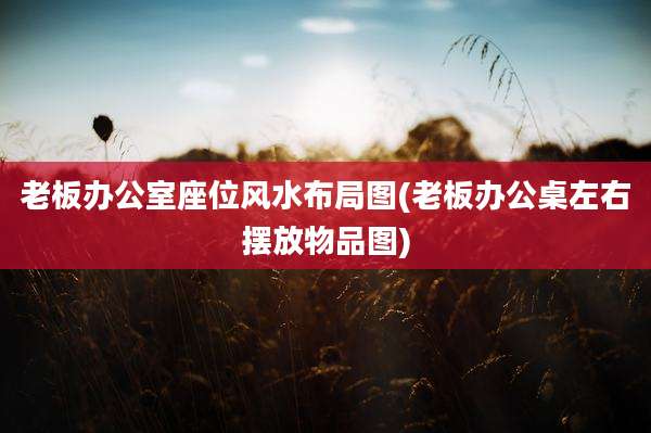 老板办公室座位风水布局图(老板办公桌左右摆放物品图)