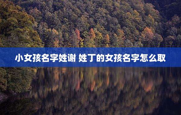 小女孩名字姓谢 姓丁的女孩名字怎么取
