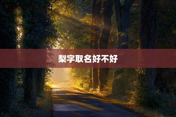 梨字取名好不好