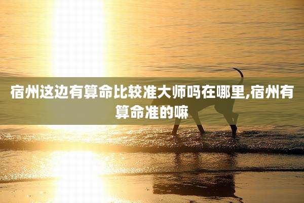 宿州这边有算命比较准大师吗在哪里,宿州有算命准的嘛