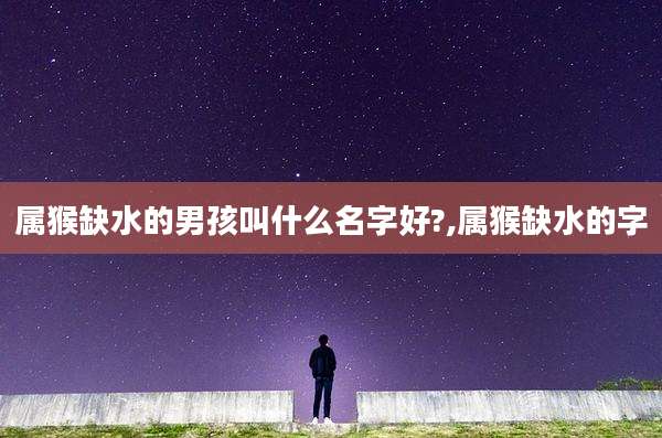属猴缺水的男孩叫什么名字好?,属猴缺水的字