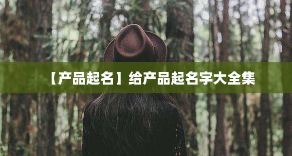 【产品起名】给产品起名字大全集