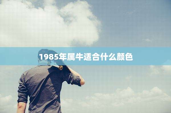 1985年属牛适合什么颜色