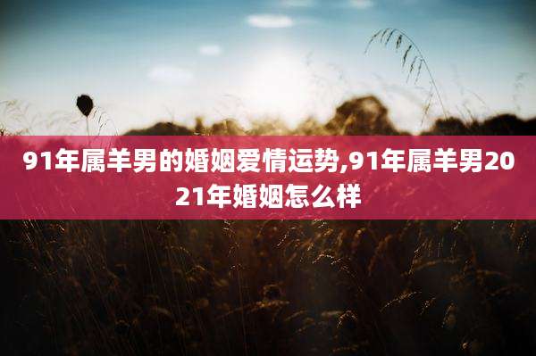 91年属羊男的婚姻爱情运势,91年属羊男2021年婚姻怎么样