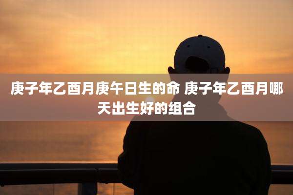 庚子年乙酉月庚午日生的命 庚子年乙酉月哪天出生好的组合