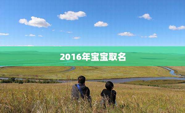 2016年宝宝取名