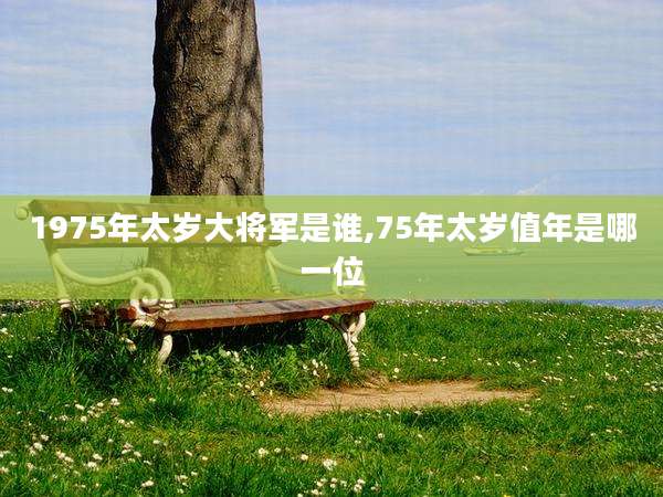 1975年太岁大将军是谁,75年太岁值年是哪一位