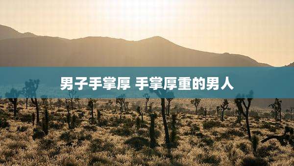 男子手掌厚 手掌厚重的男人