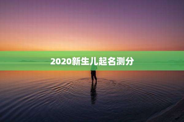 2020新生儿起名测分