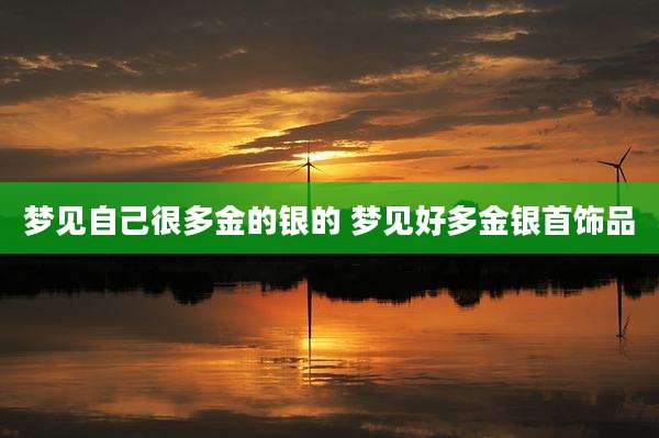 梦见自己很多金的银的 梦见好多金银首饰品