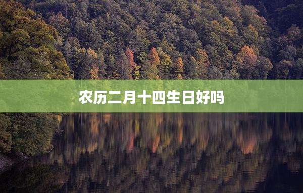 农历二月十四生日好吗