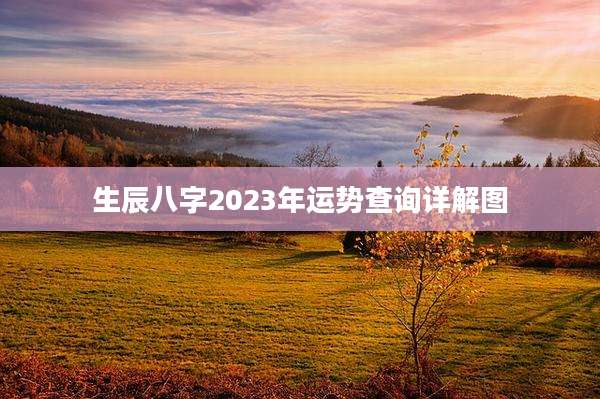 生辰八字2023年运势查询详解图