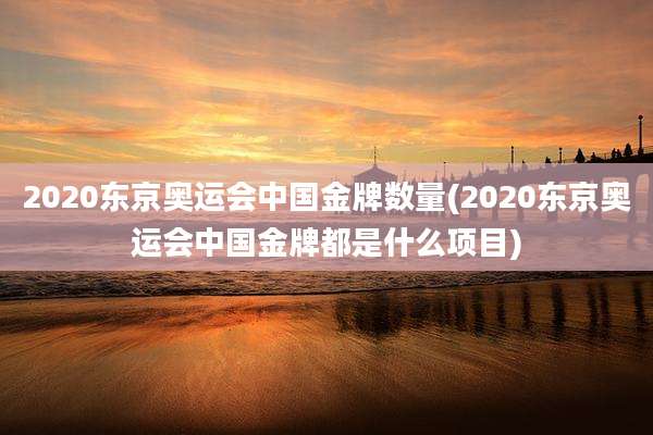 2020东京奥运会中国金牌数量(2020东京奥运会中国金牌都是什么项目)