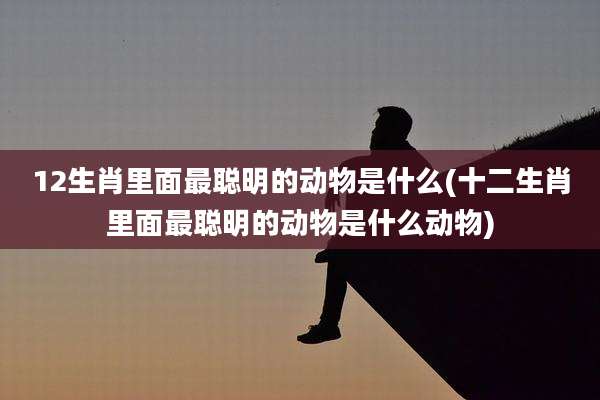 12生肖里面最聪明的动物是什么(十二生肖里面最聪明的动物是什么动物)