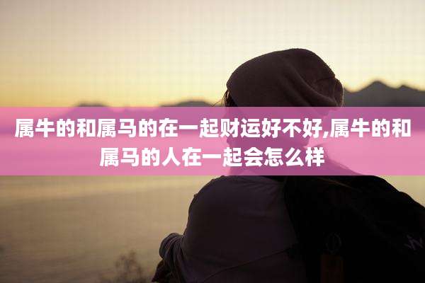 属牛的和属马的在一起财运好不好,属牛的和属马的人在一起会怎么样