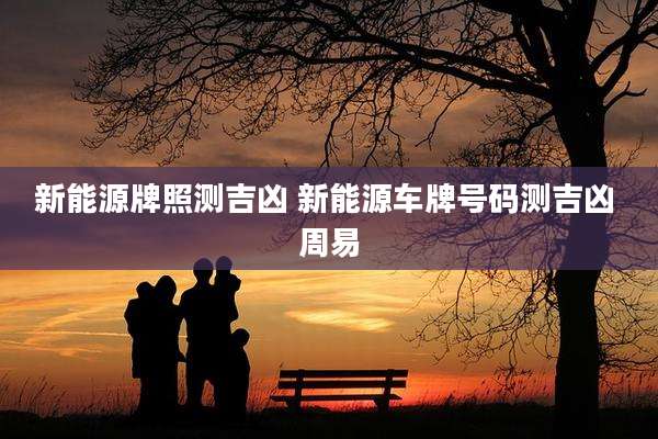 新能源牌照测吉凶 新能源车牌号码测吉凶 周易