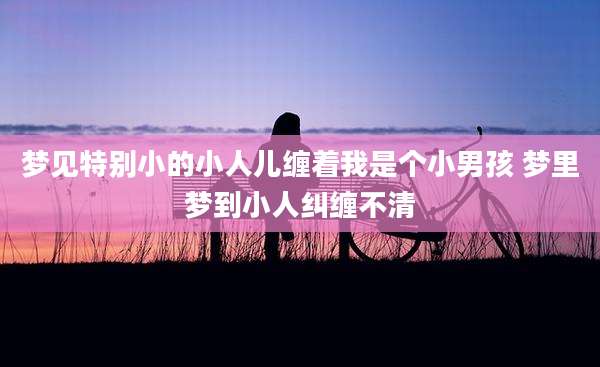 梦见特别小的小人儿缠着我是个小男孩 梦里梦到小人纠缠不清