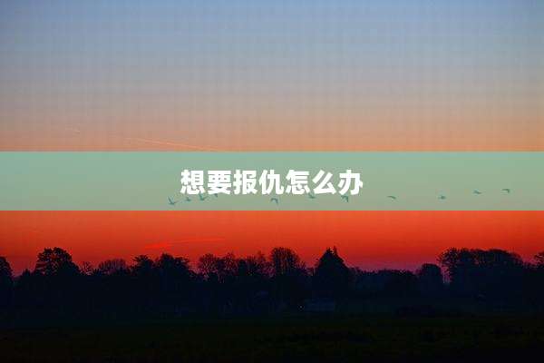 想要报仇怎么办