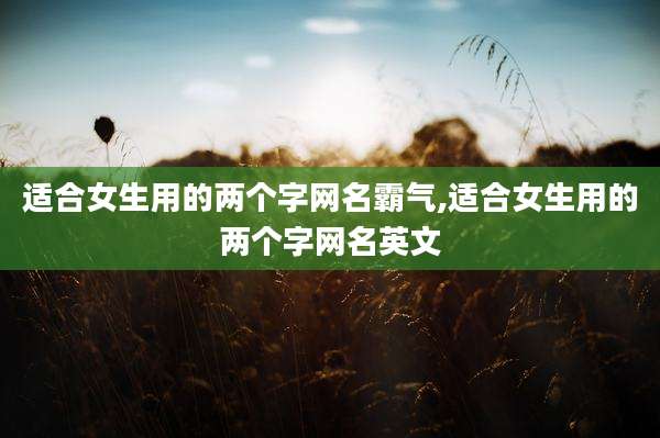 适合女生用的两个字网名霸气,适合女生用的两个字网名英文