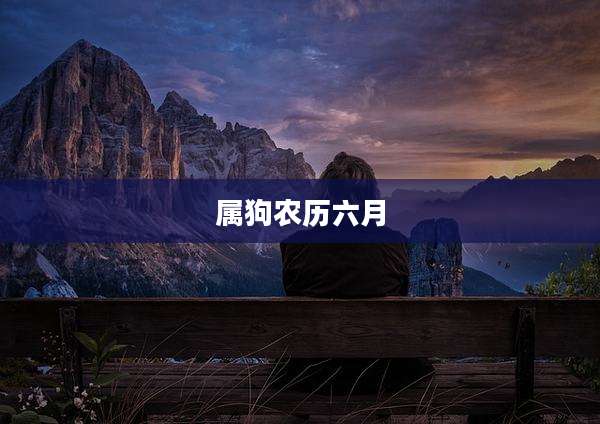 属狗农历六月