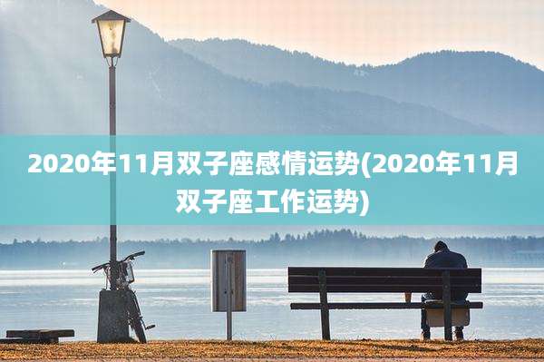 2020年11月双子座感情运势(2020年11月双子座工作运势)