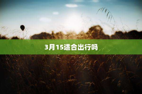 3月15适合出行吗