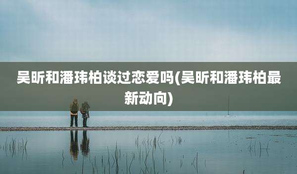 吴昕和潘玮柏谈过恋爱吗(吴昕和潘玮柏最新动向)